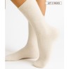 chaussettes cachemire soie unie pour femme couleurs ecru