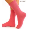 chaussettes cachemire soie unie pour femme couleurs rose fuschia