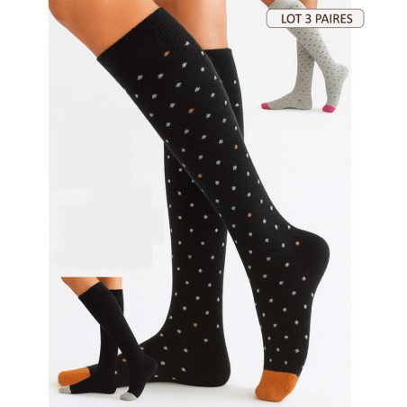 chaussette haute angora  a pois et uni douce chaude haute chaussette haute angora  a pois et uni douce chaude haute