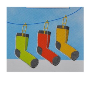 3 pinces pour chaussettes -...
