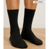 chaussettes cachemire doux chaussettes hiver pour homme coloris noir