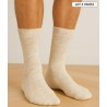 chaussettes en lin naturel et leger chaussette fines et legere ecru beige