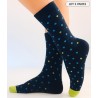 chaussettes a pois en laine douce chaudes femme laine angora chaude hiver bleu vert