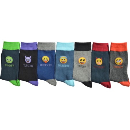 Chaussettes en coton pour enfant avec motif Smiley