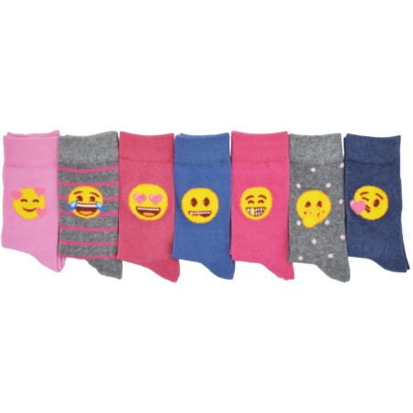 Chaussettes avec motifs Smiley pour les filles Chaussettes avec motifs Smiley pour les filles