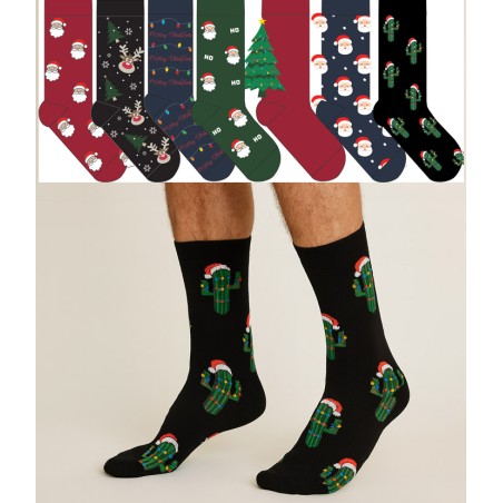 Chaussettes de Noel 7 paires Homme et Femme
