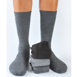 Chaussette homme haute et fine avec 60% de laine
