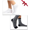 coffret chaussettes coton bio japonaise tabi labyrinthe blanc
