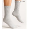 chaussette fine en alpaga coloris  gris