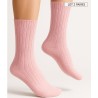 chaussette fine en alpaga coloris rose