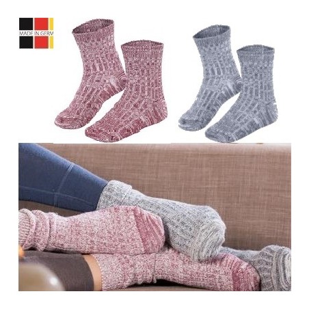 Chaussettes Norvegiennes enfant laine & coton bio