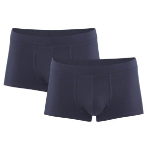 2 boxers homme coton bio noir